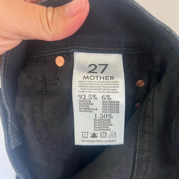 MOTHER The Insider Tall When The Going Gets Tough Dark Wash Bootcut Jeans Sz 27 - Picture 9 of 10